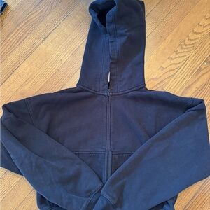 Black Zip-Up Hoodie